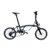 Aceoffix C5 Folding Bike - Titanium Grey with Purple accessories