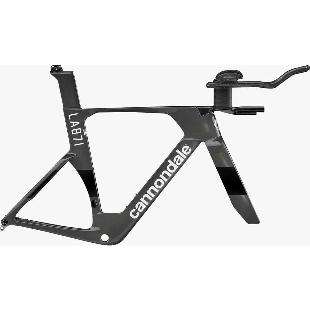 CANNONDALE SuperSlice LAB71 Time Trial Frameset CANNONDALE SuperSlice LAB71 ultralight Series 0 Carbon time trial frameset with integrated SystemBar TT carbon cockpit displayed against a clean background