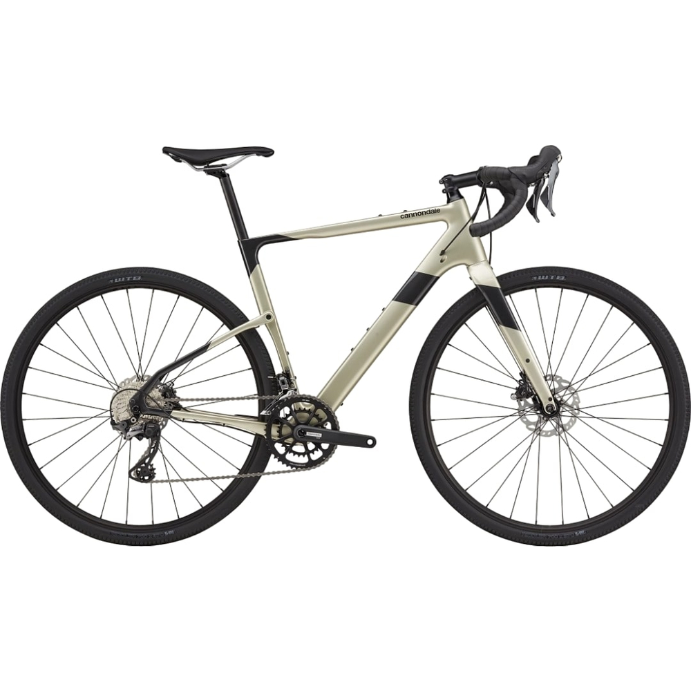 Cannondale Topstone Carbon 4 Gravel Bike Cannondale Topstone Carbon 4 gravel bike with Kingpin suspension and Shimano GRX 800 drivetrain
