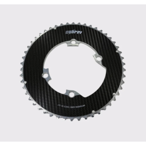 Cybrei Metarbon Aero Carbon 2X Chainring Outer 52T - Silver