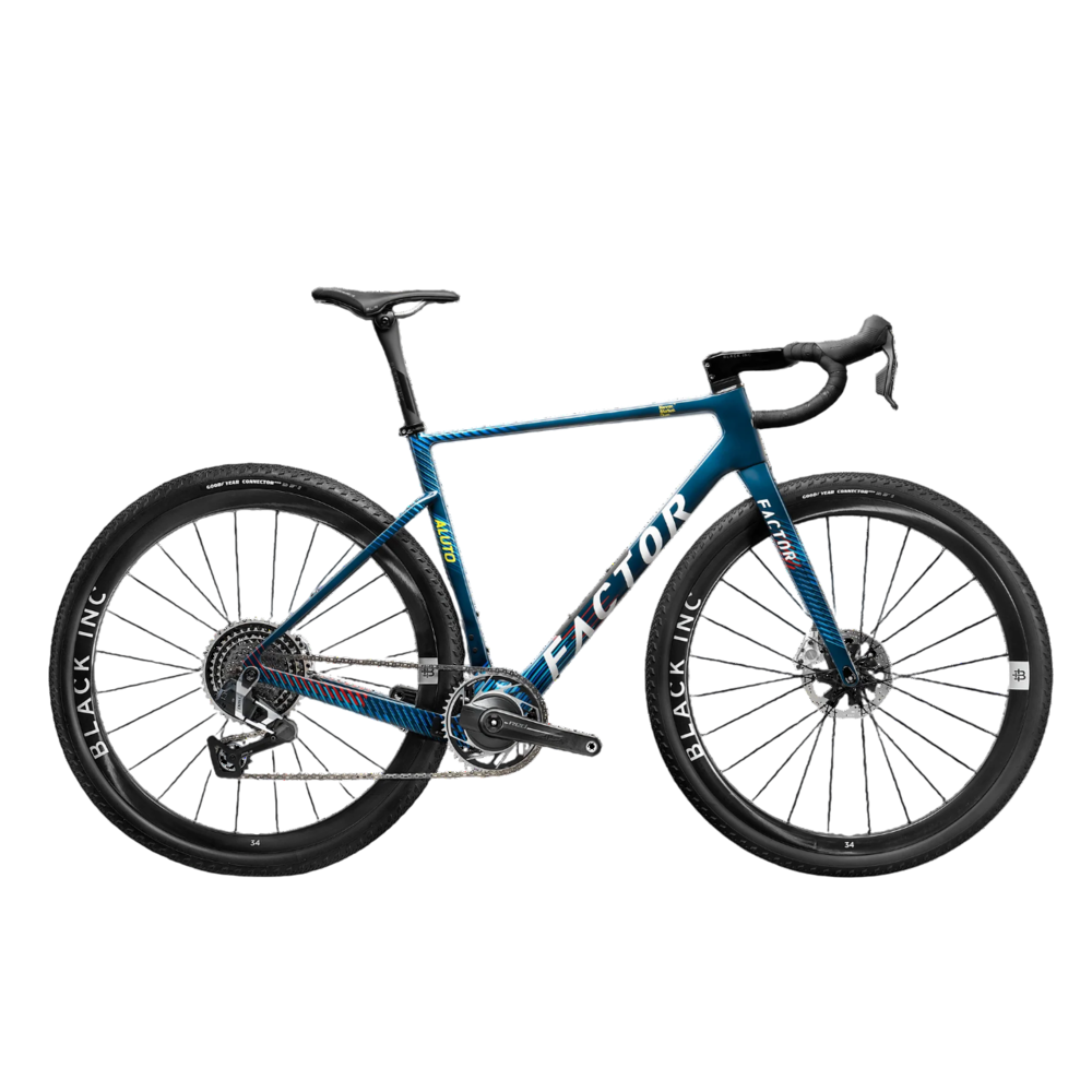 Factor ALUTO – SRAM Force XPLR w/ Power Meter Factor ALUTO gravel bike with SRAM Force XPLR drivetrain and integrated power meter
