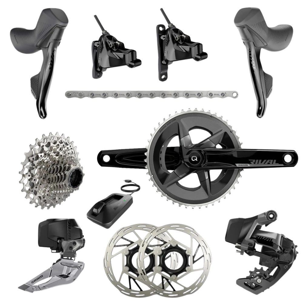 SRAM Rival eTap AXS D1 HRD 左右セット SRAM Rival eTap AXS 2X D1 Electronic FM HRD Groupset (w/ Power Meter)