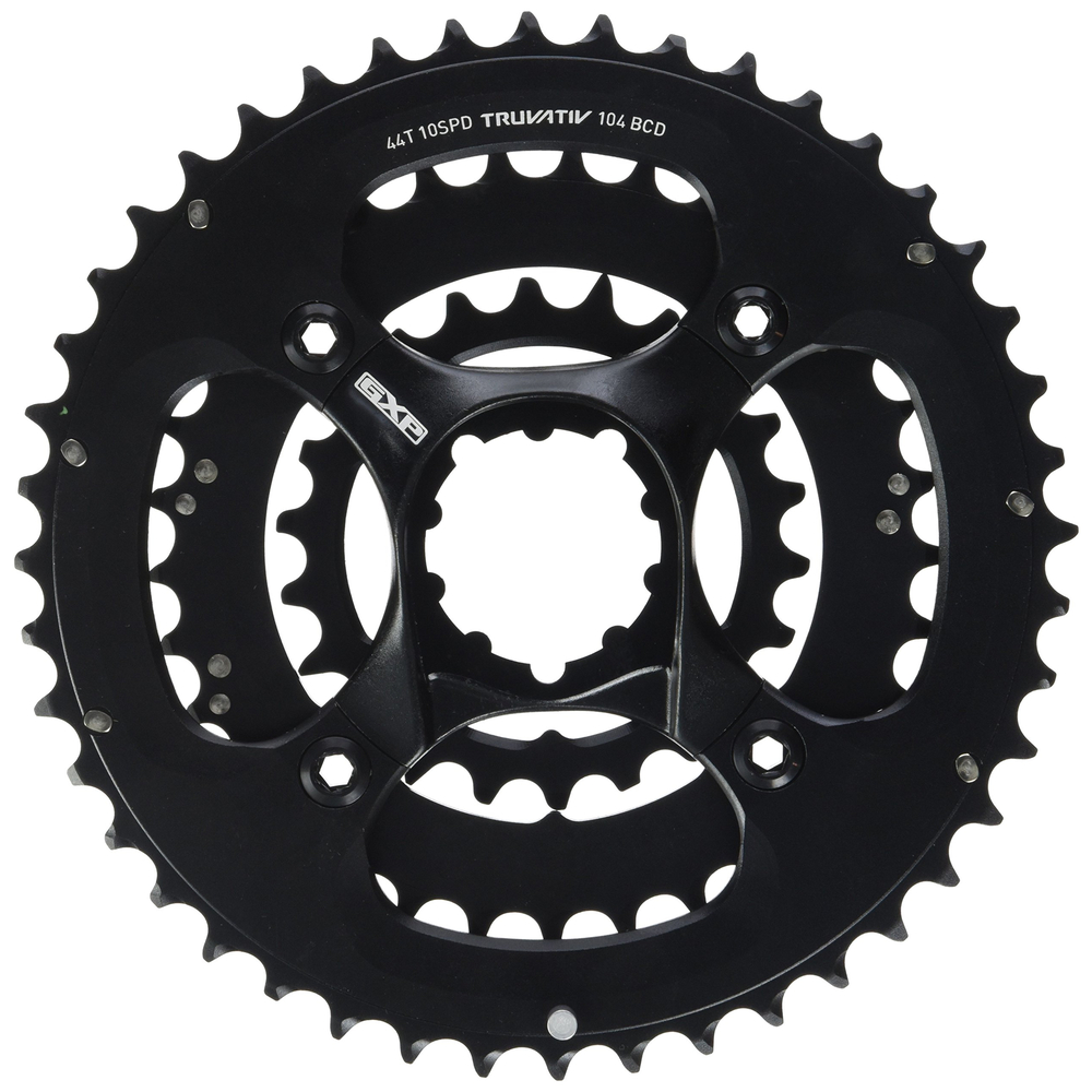 TRUVATIV X9 Chainring 10 spd 44-33-22T with GXP spider 106 or 64 BCD