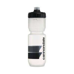 Cannondale Block Gripper Bottle, Clear with Black Logo