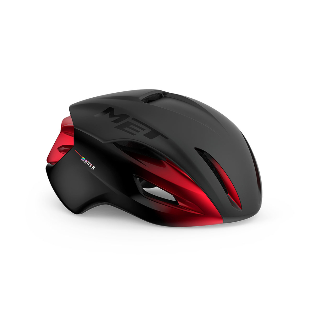MET Manta MIPS Helmet - Black Red Metallic | Matt Glossy