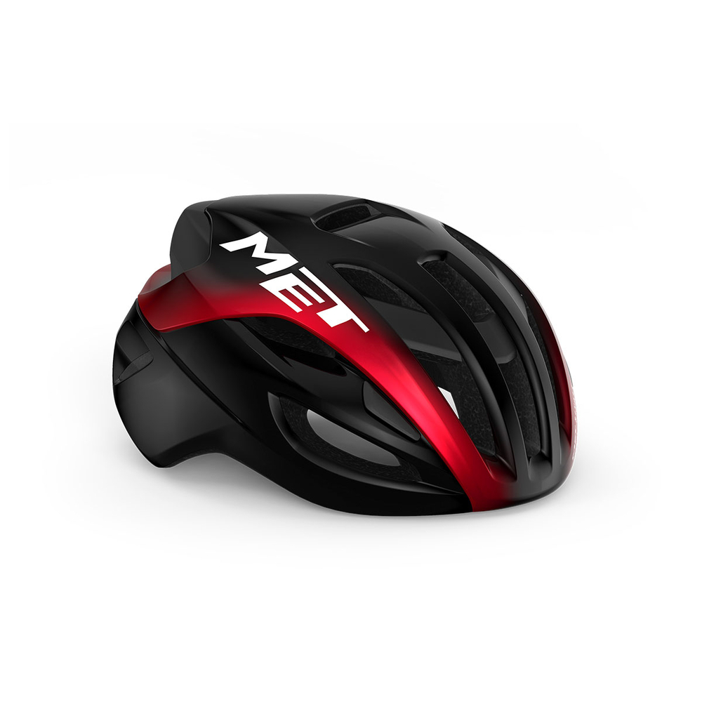MET Rivale MIPS Helmet - Black Red Metallic | Glossy