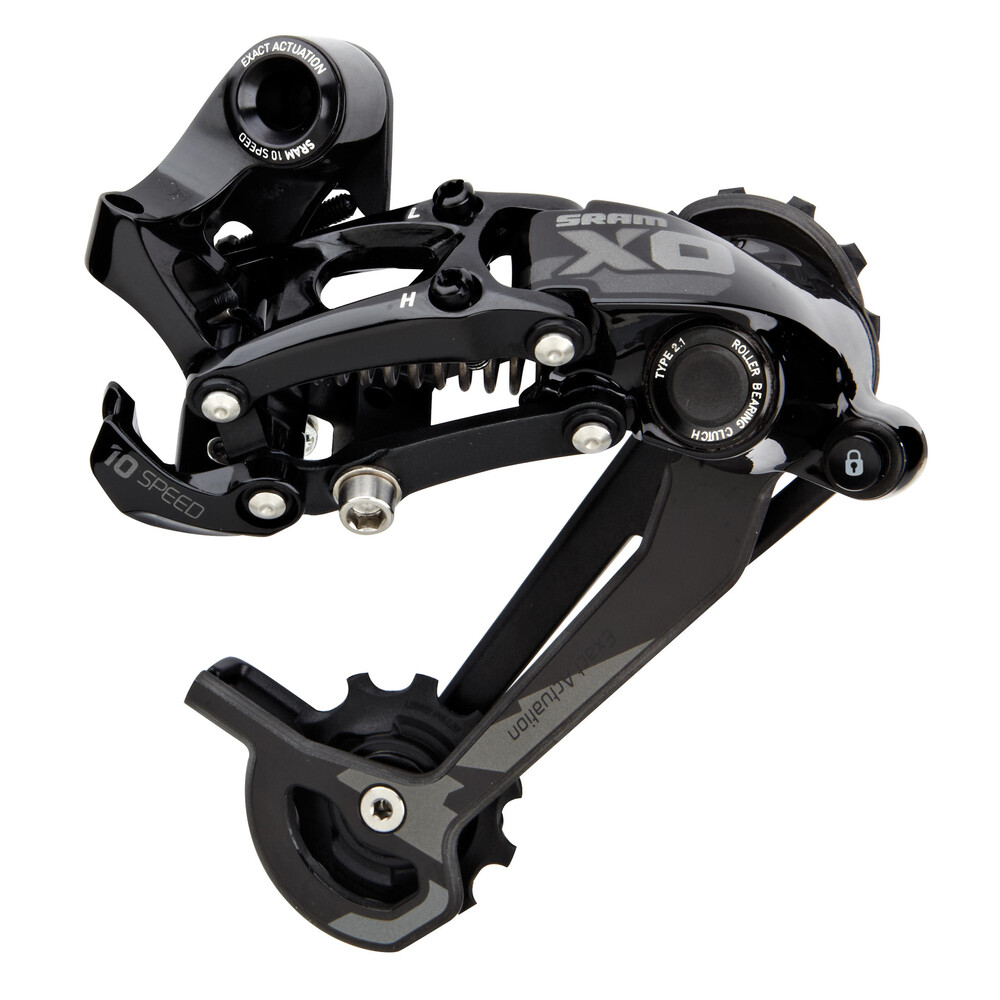 SRAM X0 10 Speed Rear Derailleur Type 2.1 Medium Cage Black